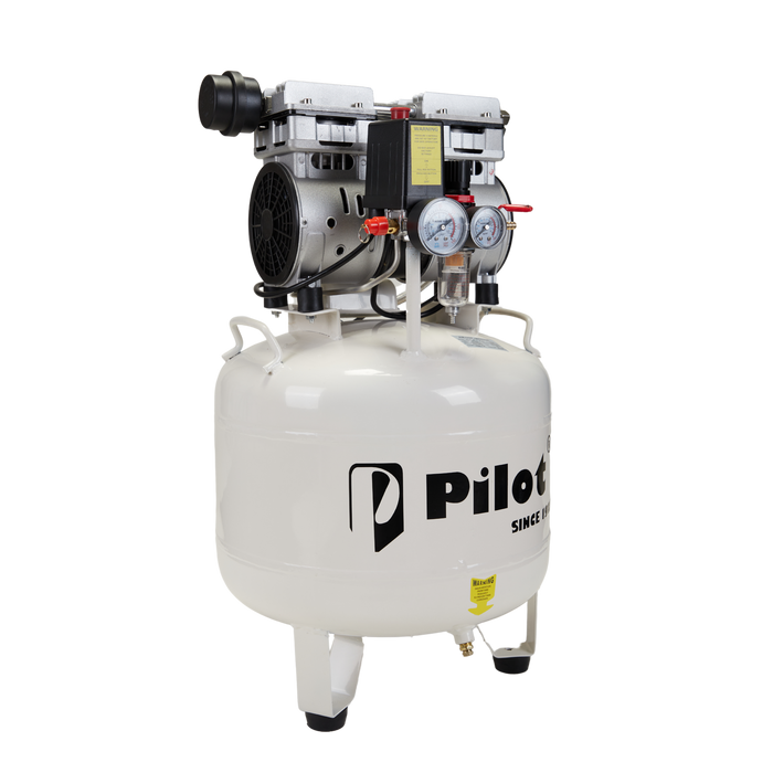 Oil-Free Silent Air Compressor 40L Round 750W Copper | PL-OF40C