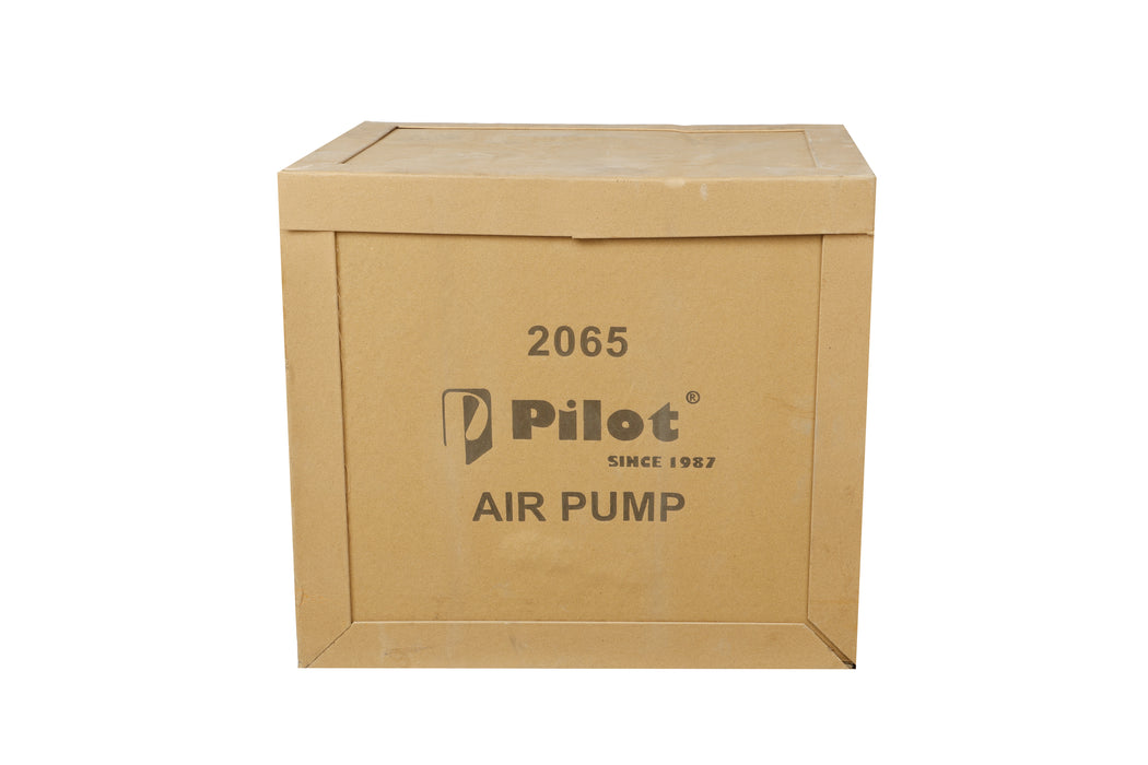 Pilot Tools 2065 Air Compressor Head 3HP | Oil Lubricated Twin Cylinder Pump | 250 L/min Air Delivery | 8 Bar (115 PSI) | Heavy Duty Compressor Head for Pneumatic Tools & Industrial Applications
