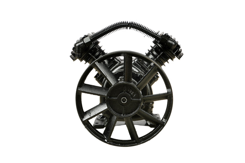 Pilot Tools 2051 Air Compressor Head 2HP | Oil Lubricated Twin Cylinder Pump | 170 L/min | 8 Bar (115 PSI) | Heavy Duty Compressor Head for Pneumatic Tools & Industrial Applications