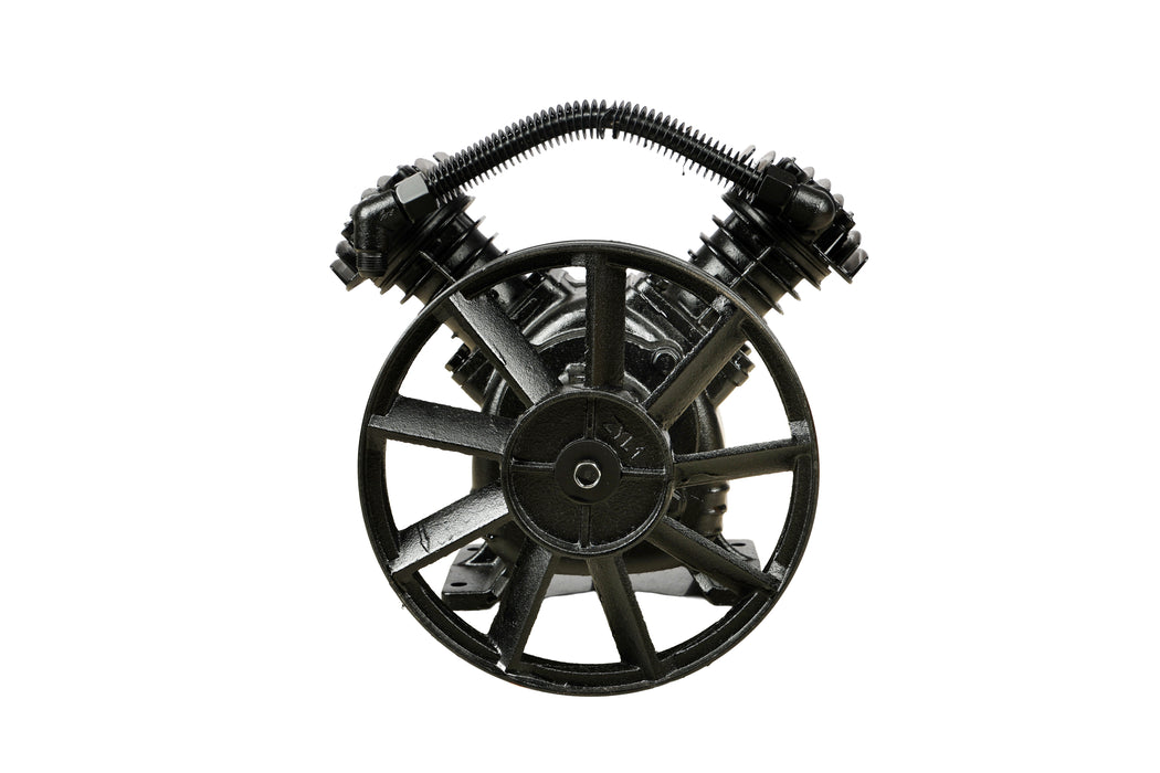 Pilot Tools 2051 Air Compressor Head 2HP | Oil Lubricated Twin Cylinder Pump | 170 L/min | 8 Bar (115 PSI) | Heavy Duty Compressor Head for Pneumatic Tools & Industrial Applications