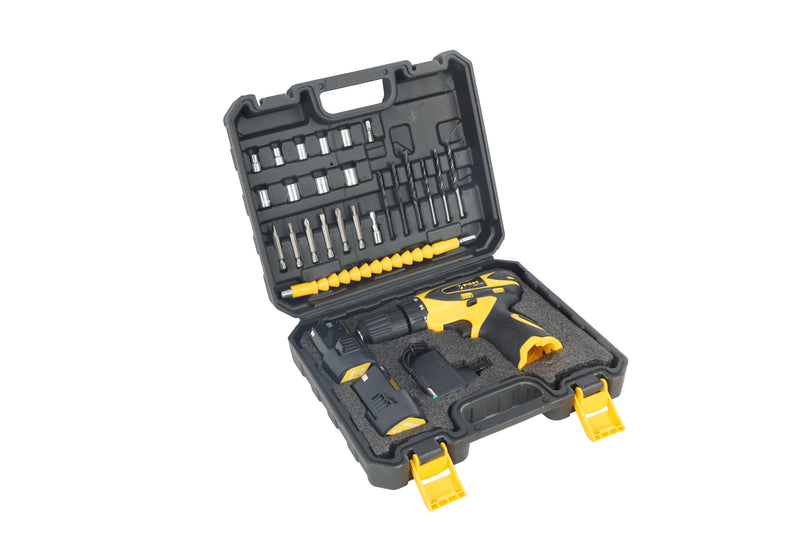Pilot 12V Cordless Drill Machine Kit – 24 Pcs Tool Set, Copper Motor, 18Nm Torque, 1.3Ah Battery, Portable Screwdriver Drillx for Home & DIY Use