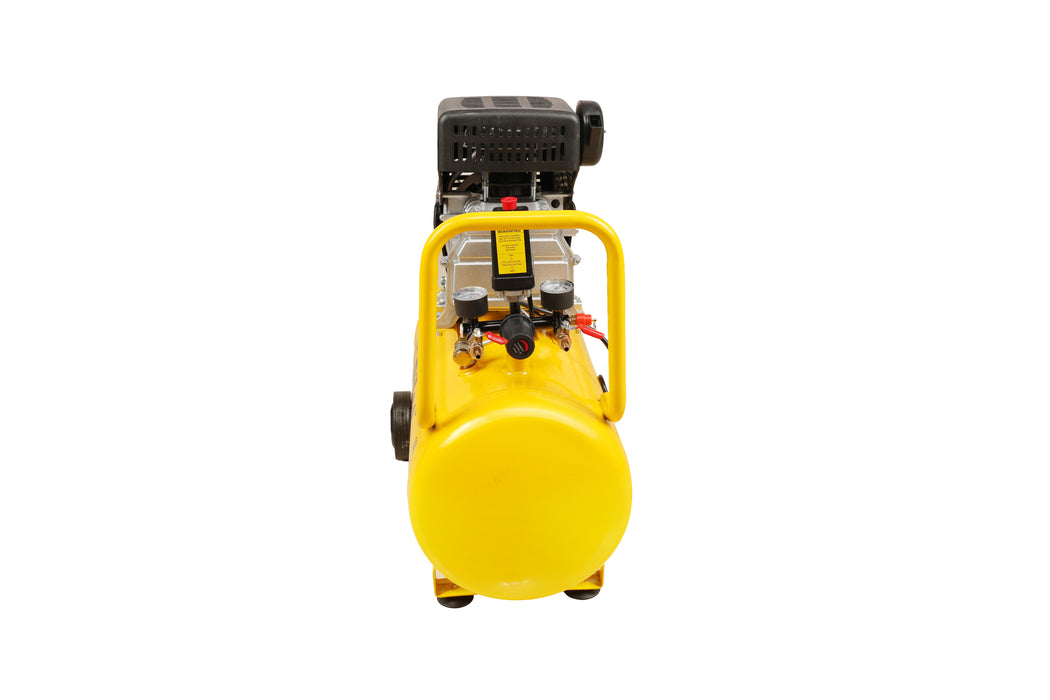 Pilot 3HP Direct Driven Air Compressor 50L Tank, 256L/min Air Displacement, 8 Bar/115 PSI, Heavy Duty Air Compressor for Automotive, Construction, Carpentry, Workshop & Industrial Use