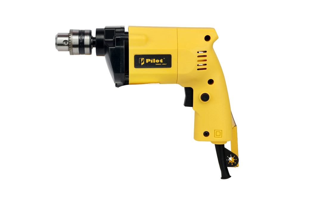 Pilot Electric Drill Machine 10MM | 500W High-Speed Electric Drill | 26,000 RPM | Heavy Duty Drill for Wood, Metal & Plastic | Home & Professional Use