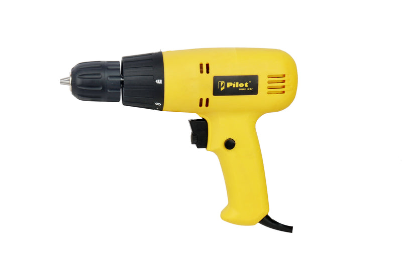 Pilot Electric Screwdriver Drill Machine 350W | 10MM Chuck | 16+1 Torque Settings | Variable Speed 0–800 RPM | Power Drill for Wood, Metal & DIY