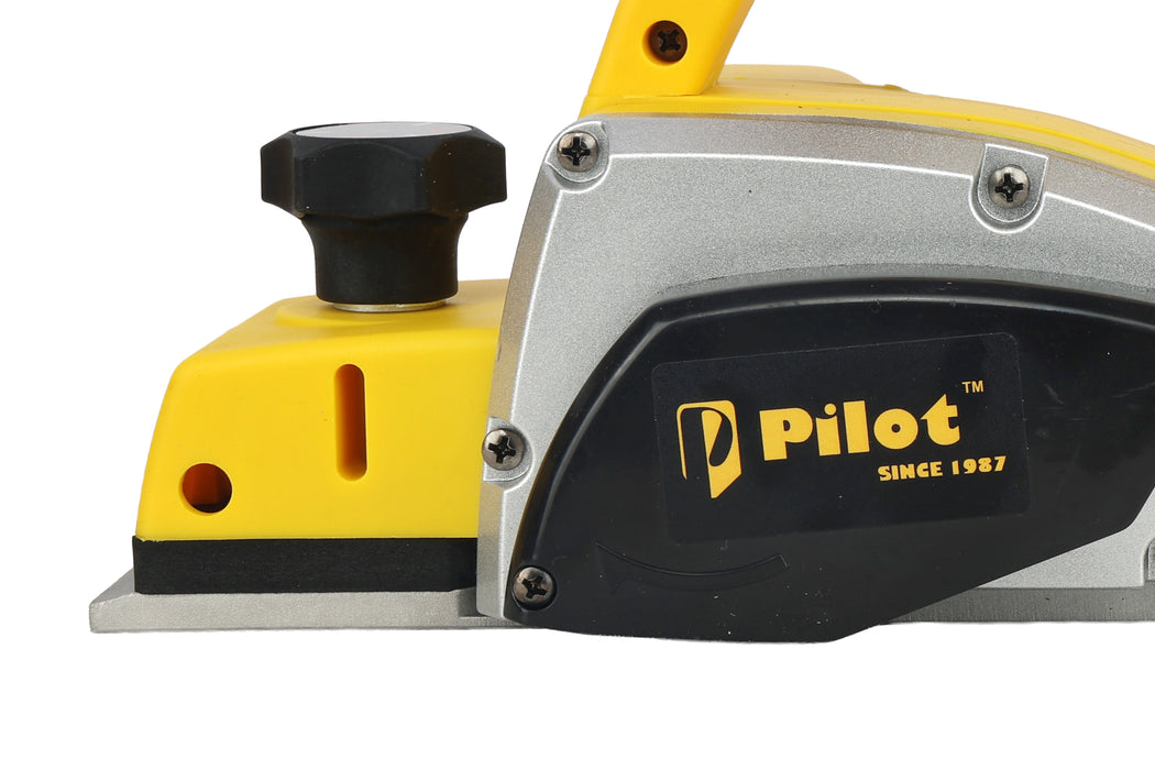Pilot Electric Planer 750W 82mm Wood Planer | 15500 RPM Heavy Duty Hand Planer with Adjustable Depth Control for Woodworking, Carpentry, Furniture Making & Construction