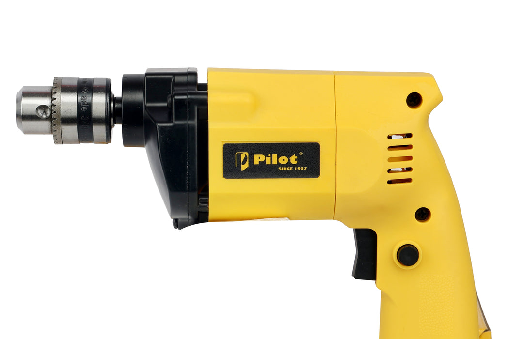 Pilot Electric Drill Machine 10MM | 500W High-Speed Electric Drill | 26,000 RPM | Heavy Duty Drill for Wood, Metal & Plastic | Home & Professional Use