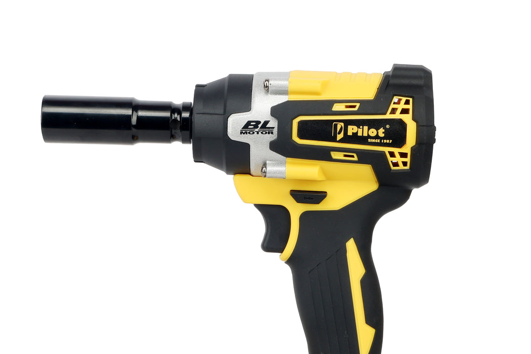 Pilot Cordless Impact Wrench 350Nm | 21V Brushless Copper Motor | 3.0Ah Rechargeable Battery | Variable Speed High Torque Power Wrench for Automotive, Construction, Industrial & Workshop Use