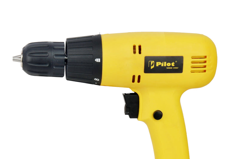 Pilot Electric Screwdriver Drill Machine 350W | 10MM Chuck | 16+1 Torque Settings | Variable Speed 0–800 RPM | Power Drill for Wood, Metal & DIY