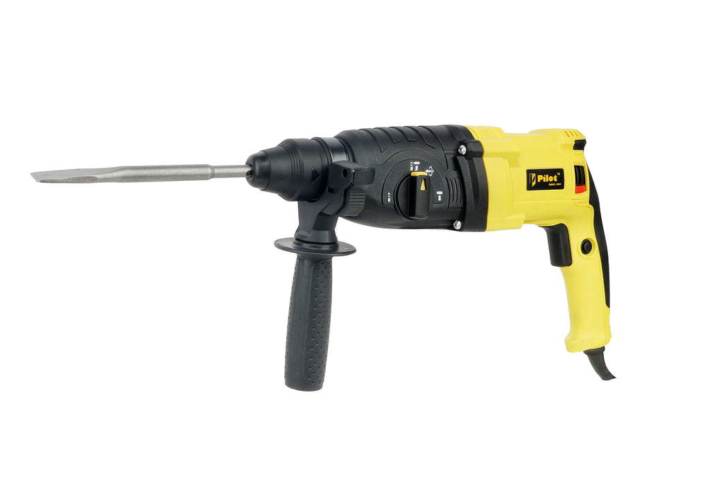 Pilot Rotary Hammer Drill 26MM 1000W | SDS Plus Hammer Drill Machine | Concrete, Brick, Stone & Masonry Drilling, Chiseling & Demolition Tool for Construction, Industrial & DIY Applications