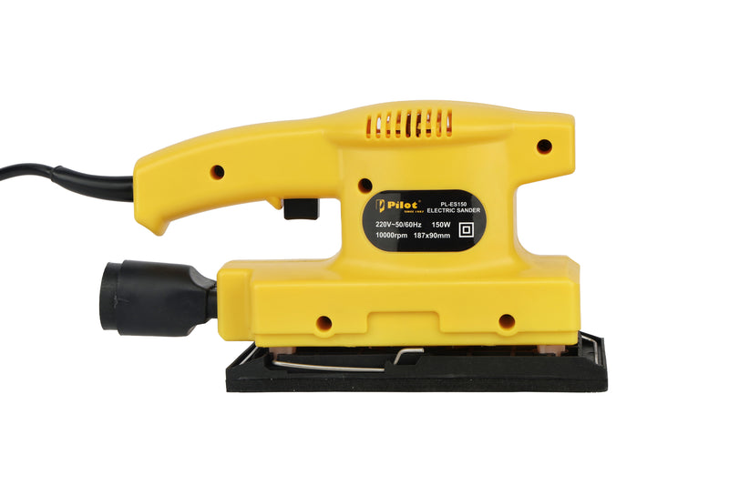 Pilot Electric Sander 150W, 10000 RPM Orbital Finishing Sander for Wood, Furniture & DIY