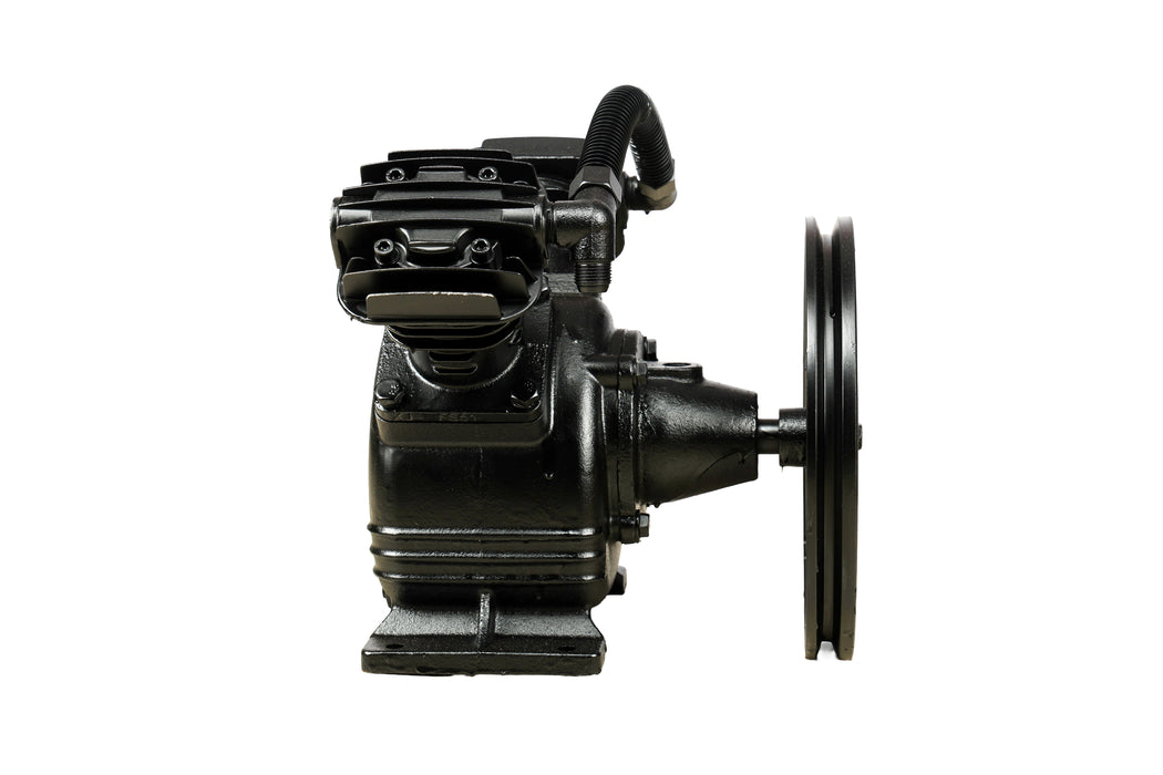Pilot Tools 2051 Air Compressor Head 2HP | Oil Lubricated Twin Cylinder Pump | 170 L/min | 8 Bar (115 PSI) | Heavy Duty Compressor Head for Pneumatic Tools & Industrial Applications