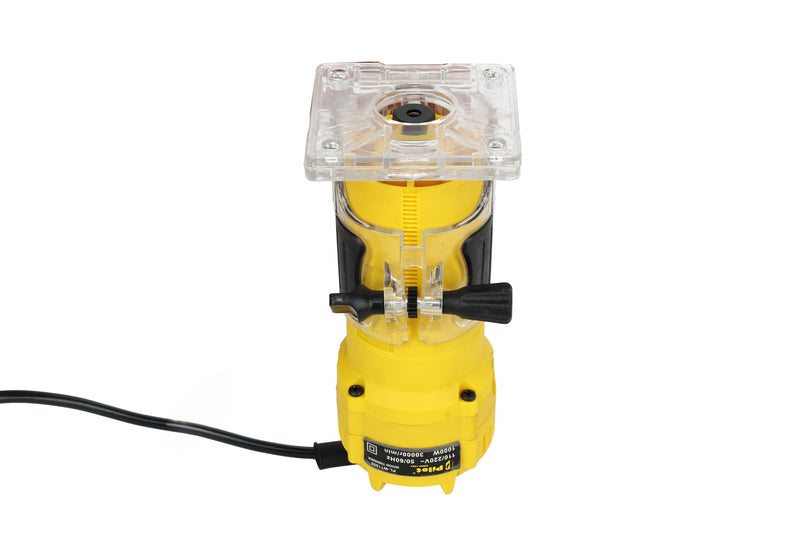 Pilot Wood Trimmer 1000W | 30,000 RPM High-Speed Electric Palm Router | Ø6mm & Ø6.35mm Collet | Compact Wood Router for Edge Trimming, Slotting, Chamfering, Laminate Cutting & Furniture Making