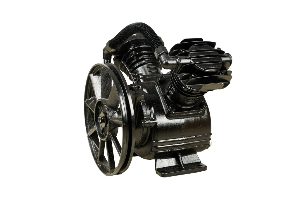 Pilot Tools 2065 Air Compressor Head 3HP | Oil Lubricated Twin Cylinder Pump | 250 L/min Air Delivery | 8 Bar (115 PSI) | Heavy Duty Compressor Head for Pneumatic Tools & Industrial Applications