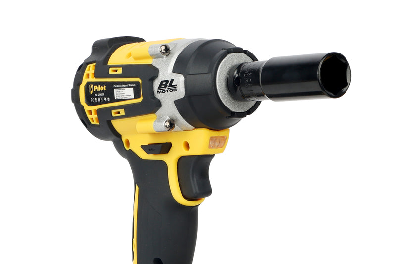 Pilot Cordless Impact Wrench 350Nm | 21V Brushless Copper Motor | 3.0Ah Rechargeable Battery | Variable Speed High Torque Power Wrench for Automotive, Construction, Industrial & Workshop Use