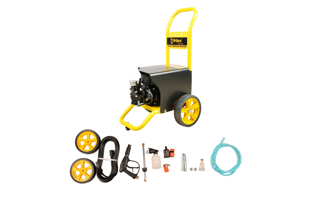 Pilot High Pressure Washer 2HP Car Washer Machine, Car Pressure Washer, 90-120 Bar Electric Water Pressure Washer, 10L/min Power Cleaner for Car, Bike, Patio, Garden & Home Cleaning
