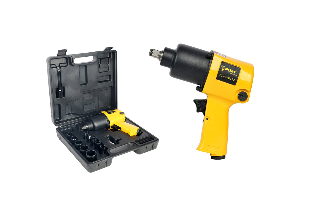 Pilot Air Impact Wrench 1/2 Inch 550Nm Torque | Heavy Duty Pneumatic Impact Gun | Professional Air Tool for Automotive, Garage & Industrial Applications