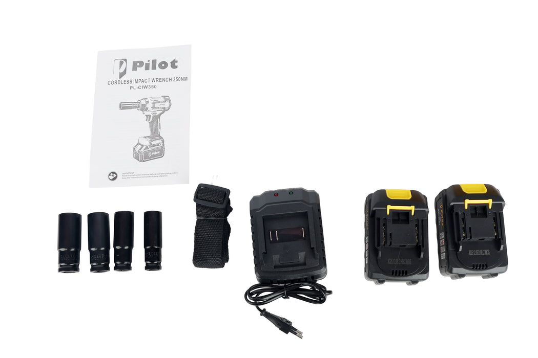 Cordless Impact Wrench 350NM Brushless Motor 21V