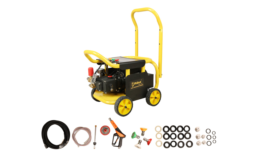 Pilot 2.5HP High Pressure Washer 120 Bar Copper Motor | Portable Car & Industrial Cleaning Machine