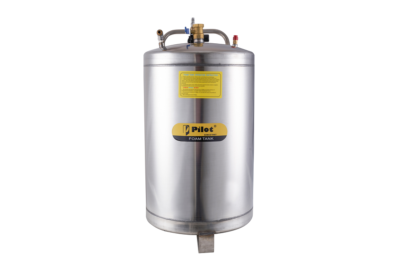 PILOT 80L Stainless Steel Foam Tank Sprayer | SS 201 Body | 2–3 Bar Working Pressure | 1.5 mm Thick Tank | Industrial Foam Sprayer for Car Washing, Food Processing, Pharma & Commercial Cleaning