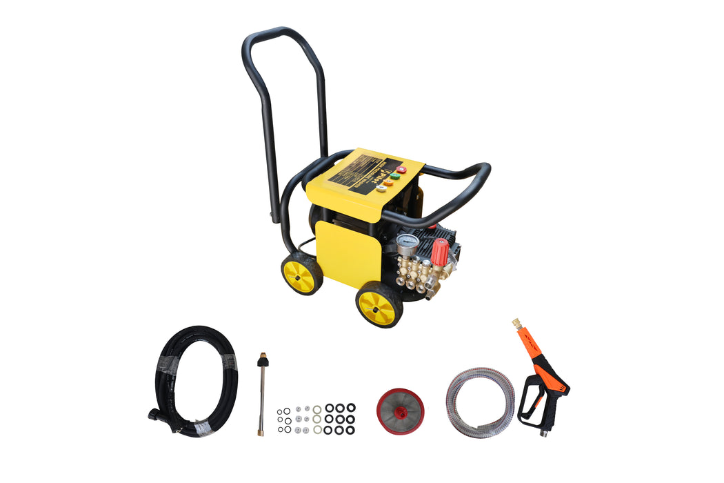 Pilot 3HP High Pressure Washer 120 Bar Copper Motor | Heavy Duty Industrial Cleaning Machine