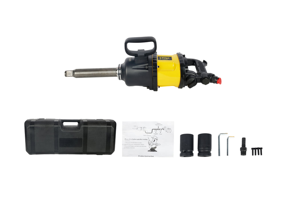 Pilot Air Impact Wrench 1 Inch 3500Nm Torque | Heavy Duty Pneumatic Impact Gun | Professional Industrial Air Tool for Trucks, Construction, Mining & Heavy Equipment Maintenance