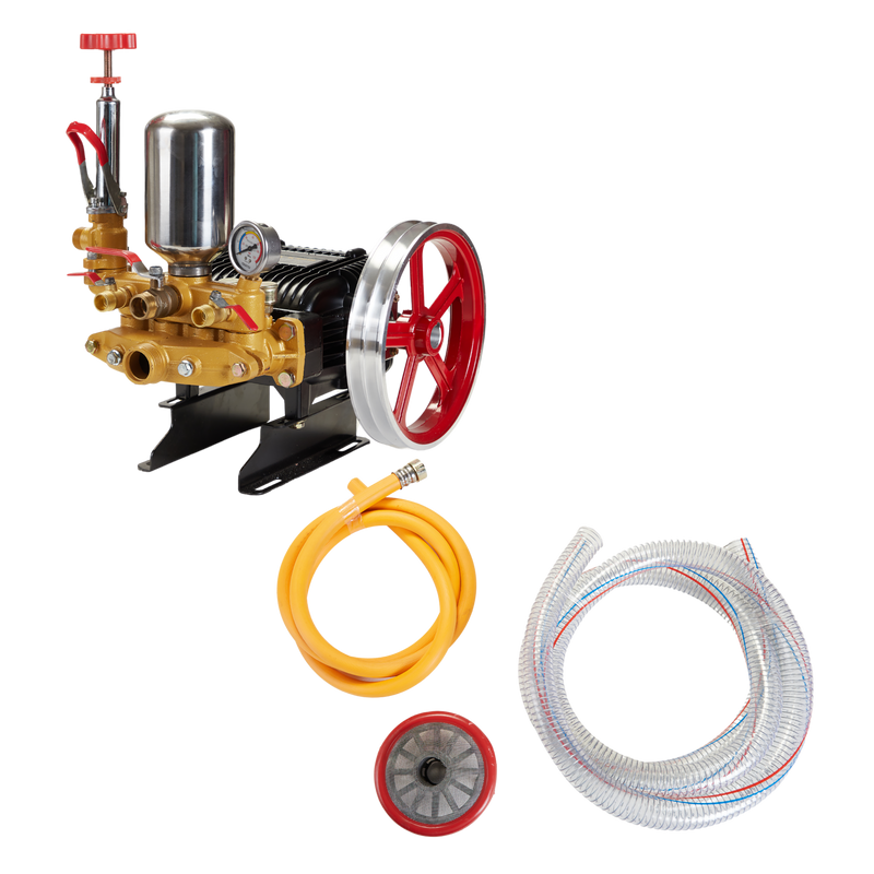 Pilot HTP Power Sprayer Pump 100No | 4 Plunger | 5–7.5HP Engine Compatible | 20–45 L/min | Heavy Duty Agricultural Spray Pump | PL-HTP120