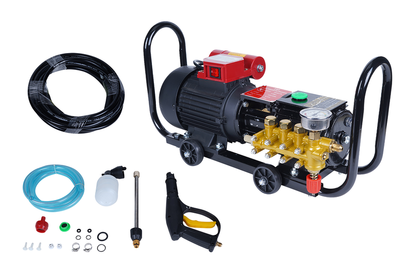 Pilot Electric High Pressure Washer | 1800W (1.8KW) Motor | 50–60 Bar Pressure | 9L/Min Water Flow | 2800 RPM | Single Phase Power Washer for Car, Bike, Home & Commercial Cleaning