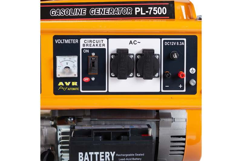 Generator 7.5KW Self Start Inbuilt Battery Wheels & Handles
