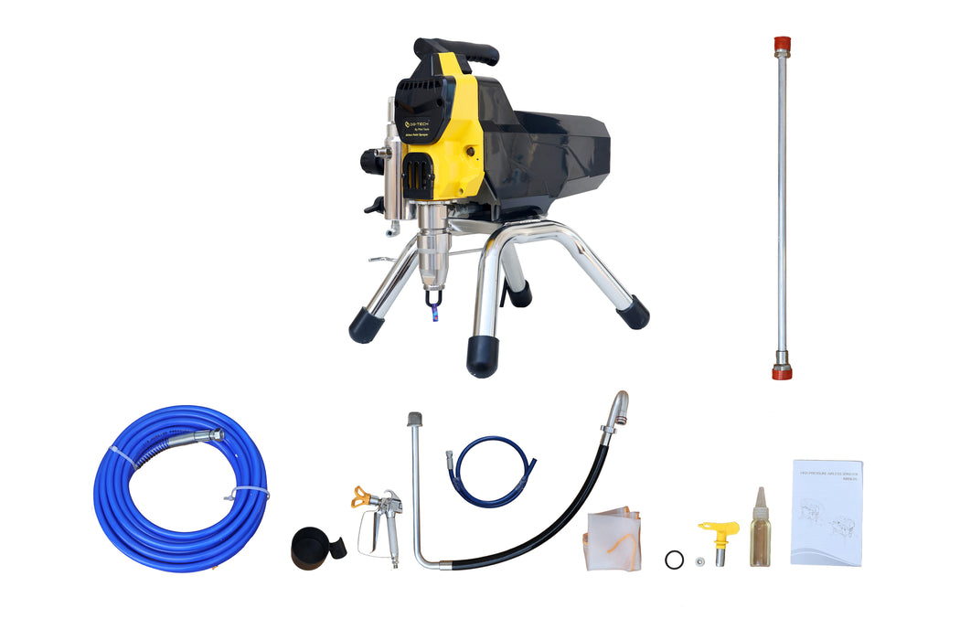 Pilot Airless Paint Sprayer 395 2200W High Pressure Painting Machine | 3L/Min Professional Industrial Spray Gun for Wall & Commercial Use