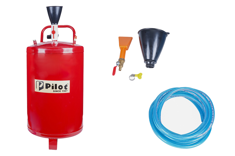 Pilot Tools 80L MS Foam Tank | Heavy Duty Mild Steel Foam Sprayer | 2–3 Bar Pressure | 2mm Thick Tank | Portable Foam Cleaning Tank for Car Detailing, Workshops & Industrial Use
