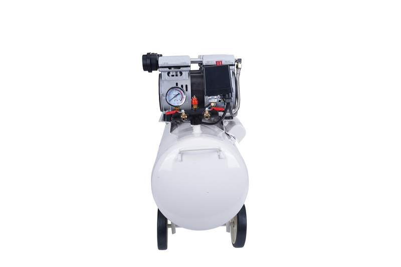 Pilot Oil-Free Silent Air Compressor 80L Tank, 2250W Motor, 150L/min Air Flow, 8 Bar/115 PSI, Low Noise Air Compressor for Dental Clinics, Medical Labs, Workshops, Automotive & Home Use