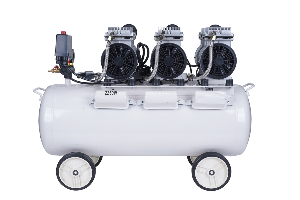 Oil-Free Silent Air Compressor 80L 2250W (750WX3) | PL-OF5503