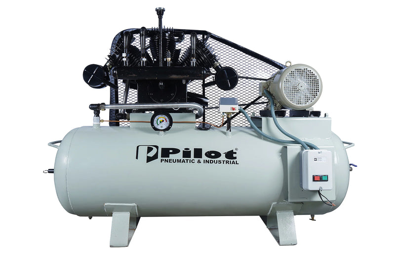 Belt Driven Air Compressor Triple Cylinder 475L 10HP Crompton Motor