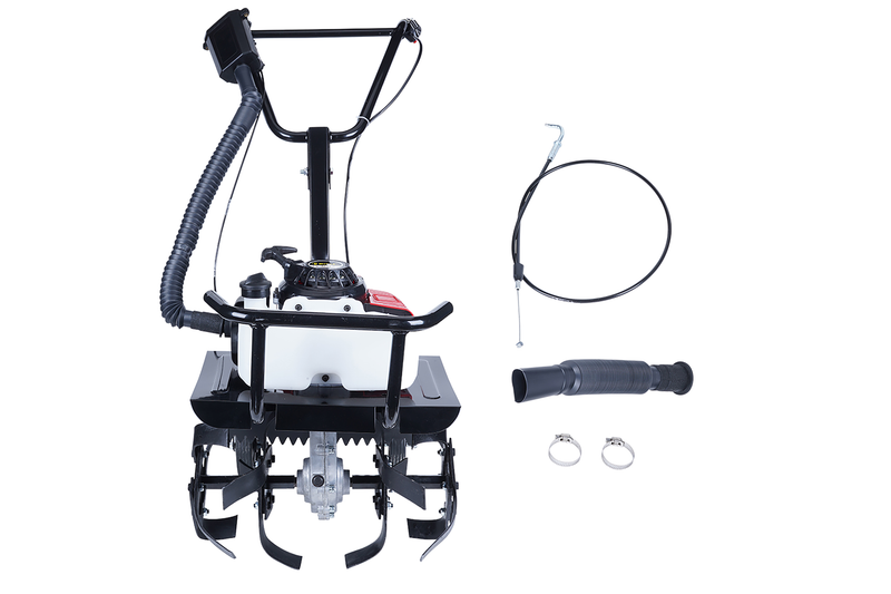 Pilot Mini Power Tiller 63CC | 2-Stroke Petrol Cultivator | 2.5HP Garden Tiller with 16 Steel Tines | Ideal for Gardening, Farming & Soil Preparation