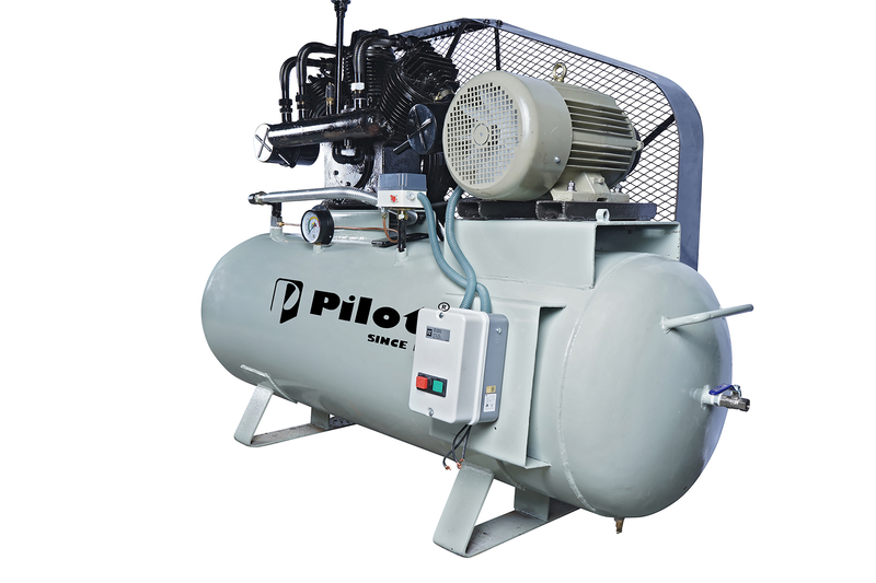 Belt Driven Air Compressor Triple Cylinder 475L 10HP Crompton Motor