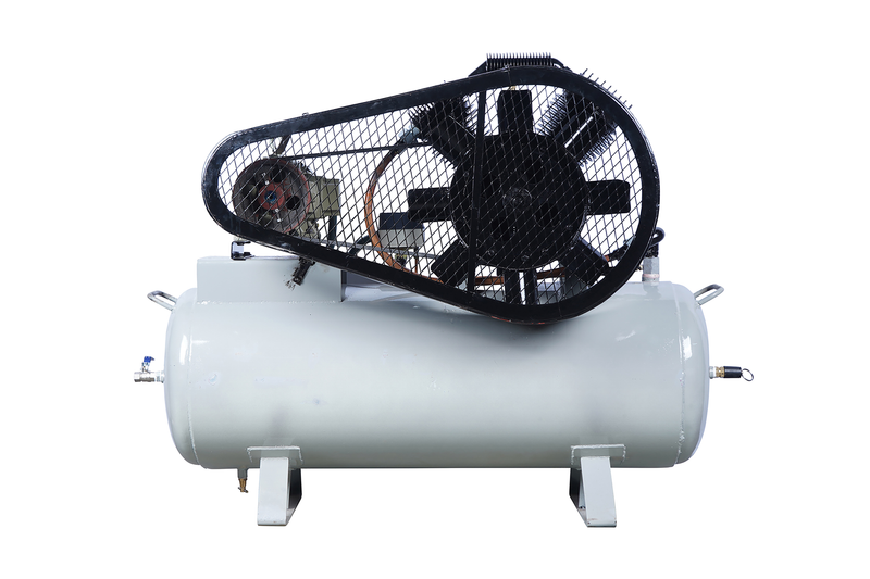 Belt Driven Air Compressor Double Cylinder 220L 5HP Crompton Motor