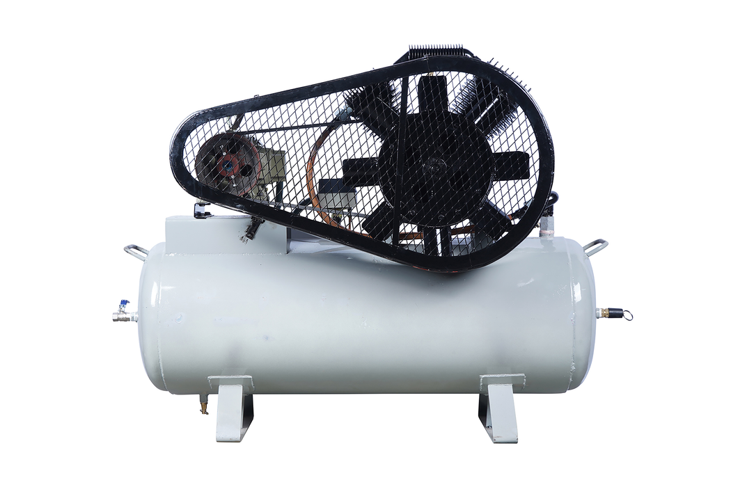 Belt Driven Air Compressor Double Cylinder 220L 5HP Crompton Motor