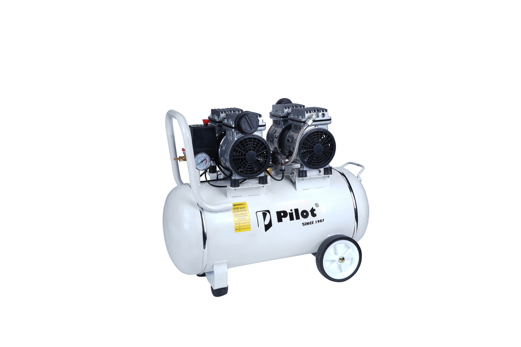 Oil-Free Silent Air Compressor 60L 1100W (550WX2) | PL-OF5502