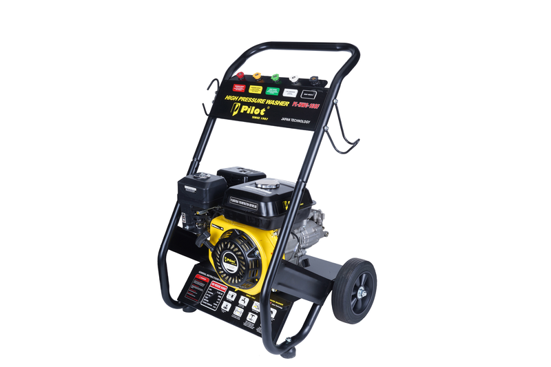 Pilot 7.5HP Petrol High Pressure Washer 150 Bar | Triplex Plunger Brass Pump Heavy Duty Industrial Power Cleaner 10L/min