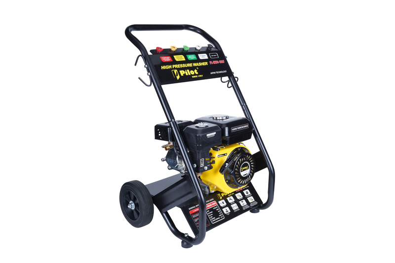 Pilot 7.5HP Petrol High Pressure Washer 150 Bar | Triplex Plunger Brass Pump Heavy Duty Industrial Power Cleaner 10L/min