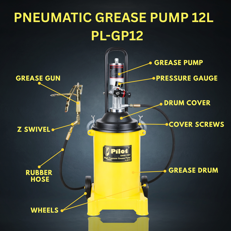 Pneumatic Grease Pump 12L