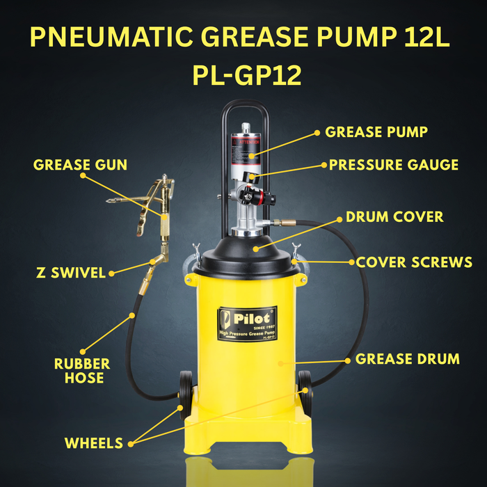 Pneumatic Grease Pump 12L