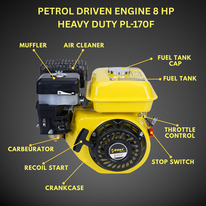 Petrol Driven Engine 8 HP Heavy Duty