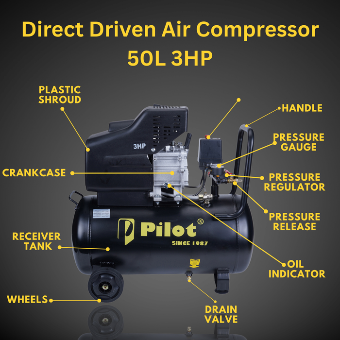 Direct Driven Air Compressor 50L 3HP | PL-50