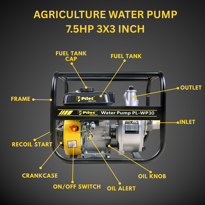 Agriculture Water Pump 7.5HP 3X3 Inch