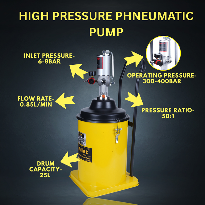 Pneumatic Grease Pump 25L