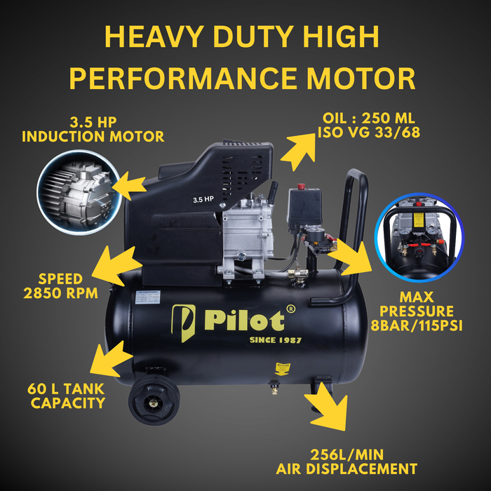 Direct Driven Air Compressor 60L 3.5HP | PL-60