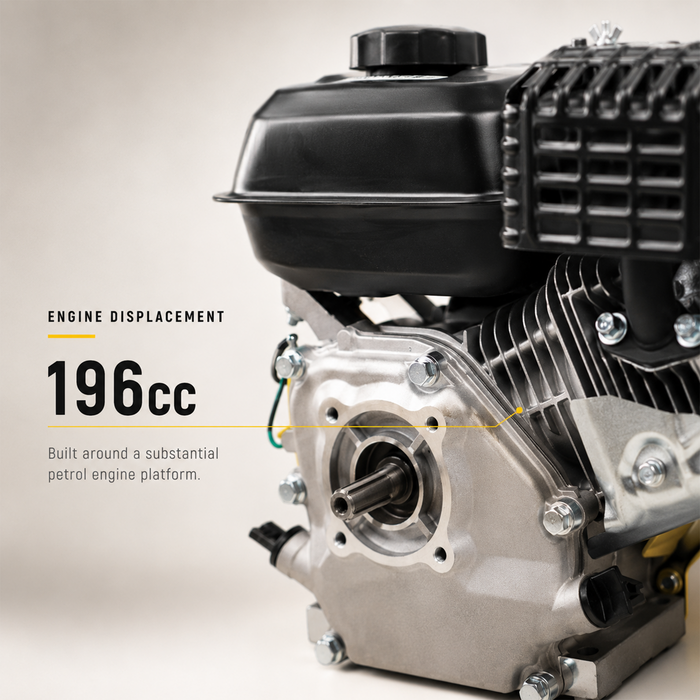 Pilot Petrol Engine 8HP Heavy Duty (196cc) | 6KW 4-Stroke Engine with Recoil Start, 3.6L Fuel Tank for Water Pumps, Agriculture, Construction & Industrial Machinery