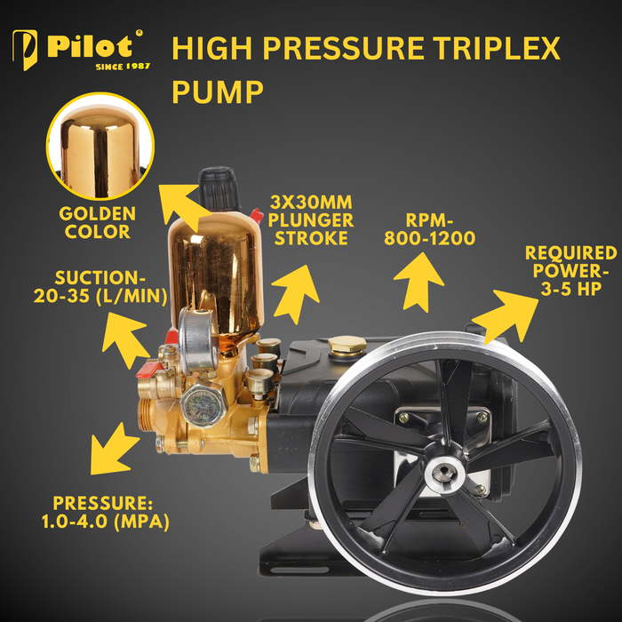 HTP Power Sprayer Pump 30No Heavy Duty Golden Color | PL-HTP80
