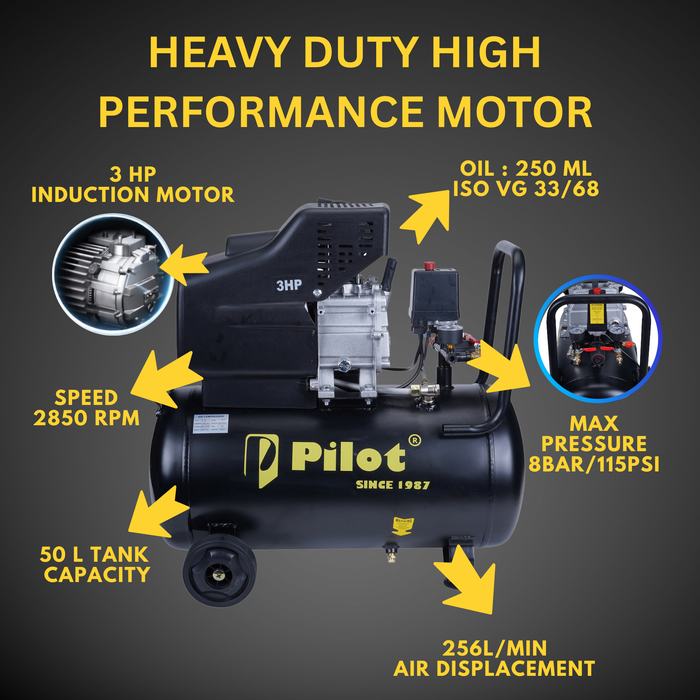 Direct Driven Air Compressor 50L 3HP | PL-50